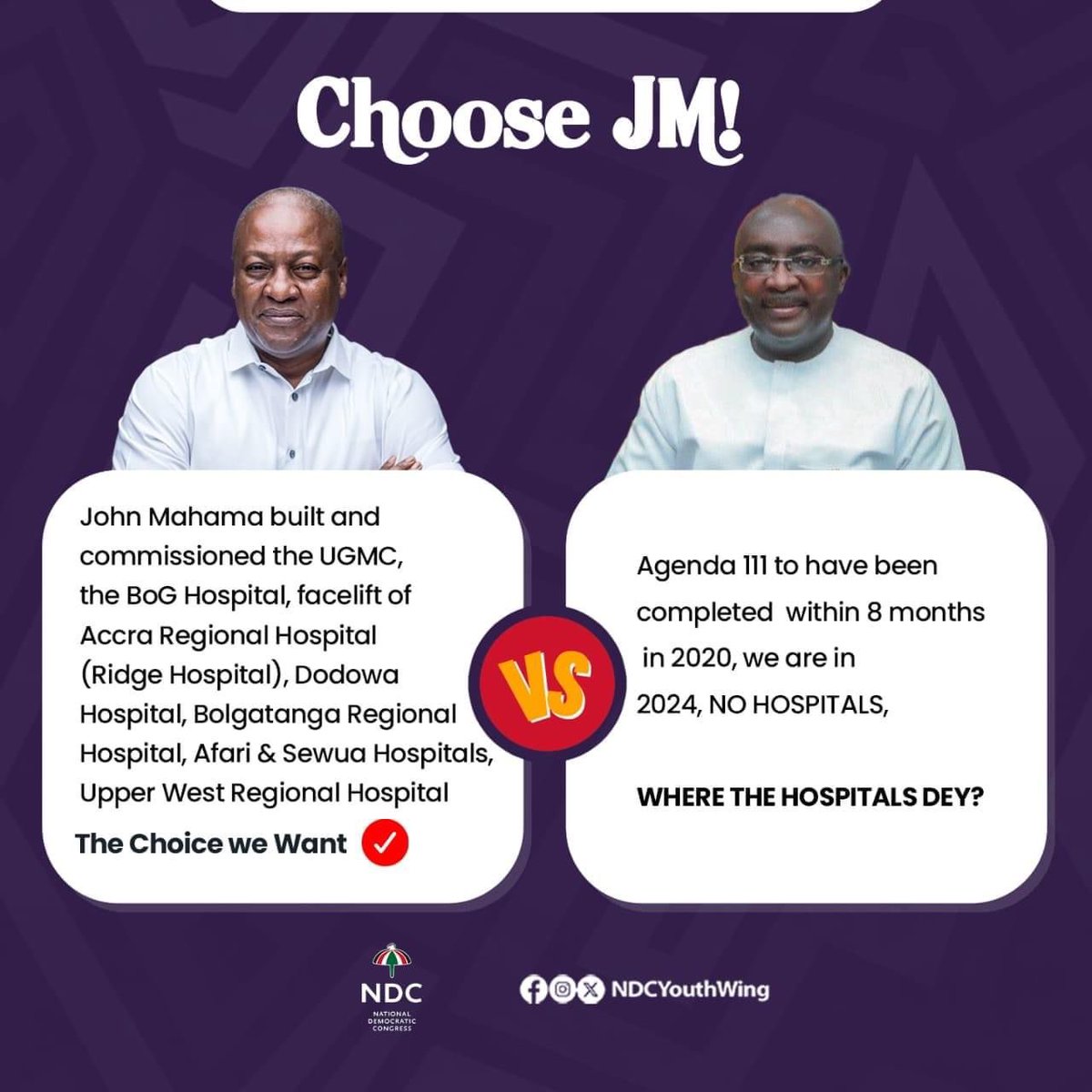 Choose between truth and progress versus lies, incompetence, and failed promises. Be the judge and choose JM. #ChangeIsComing