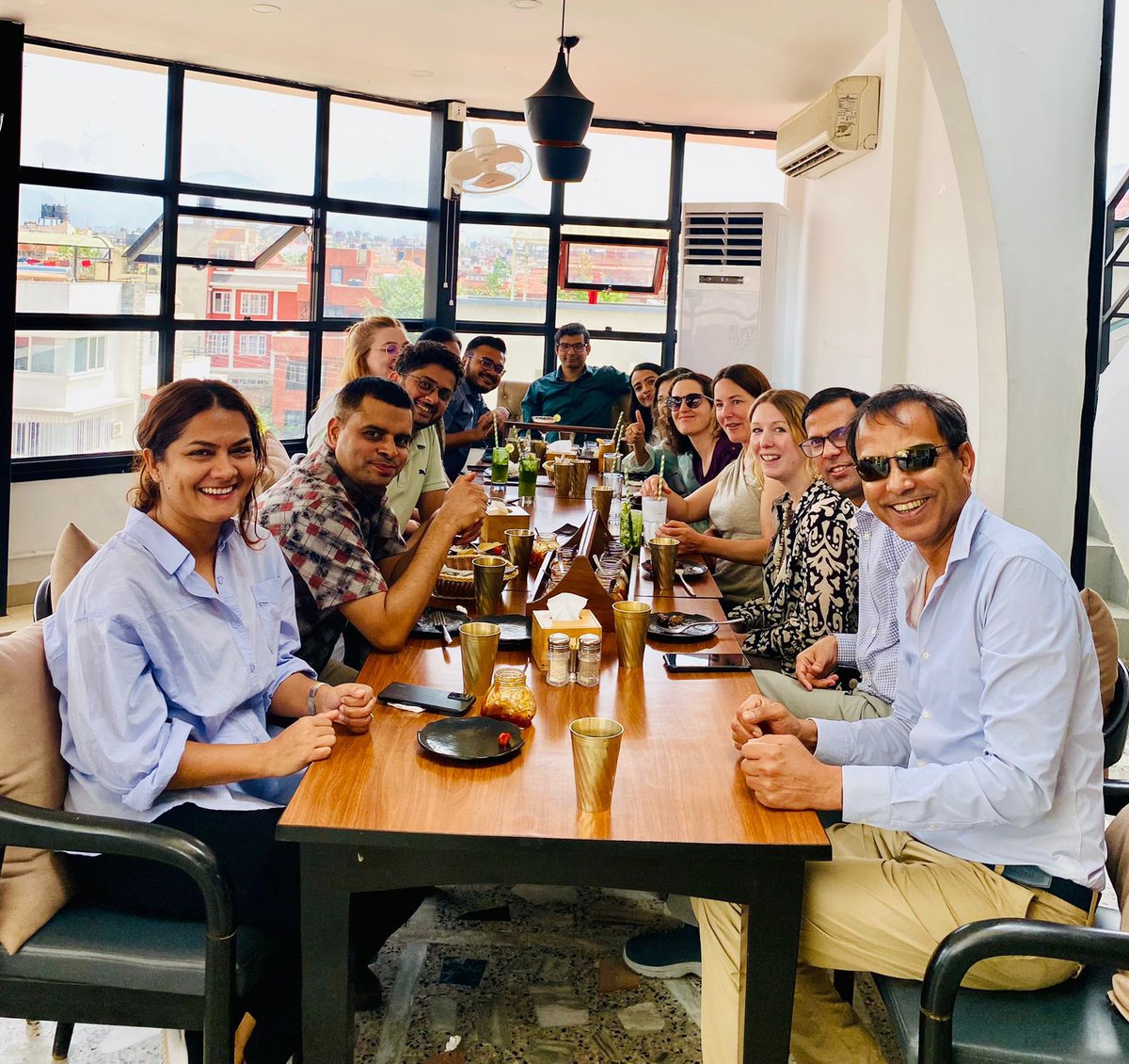 Final day for the #COSTAR team in Nepal 😢 
We celebrated our progress over lunch &amp; spent the afternoon finalising timeframes for outputs &amp; planning events 👀  
#AMR #CommunityEngagement #onehealth 

<a href="/HERDIntl/">HERD International</a> <a href="/NuffieldLeeds/">Nuffield Centre for Int. Health & Development</a> <a href="/arkfoundation1/">ARK Foundation</a> <a href="/FightingMalaria/">Malaria Consortium</a> <a href="/GlobalAgEd/">Global Academy of Agriculture and Food Systems</a>
