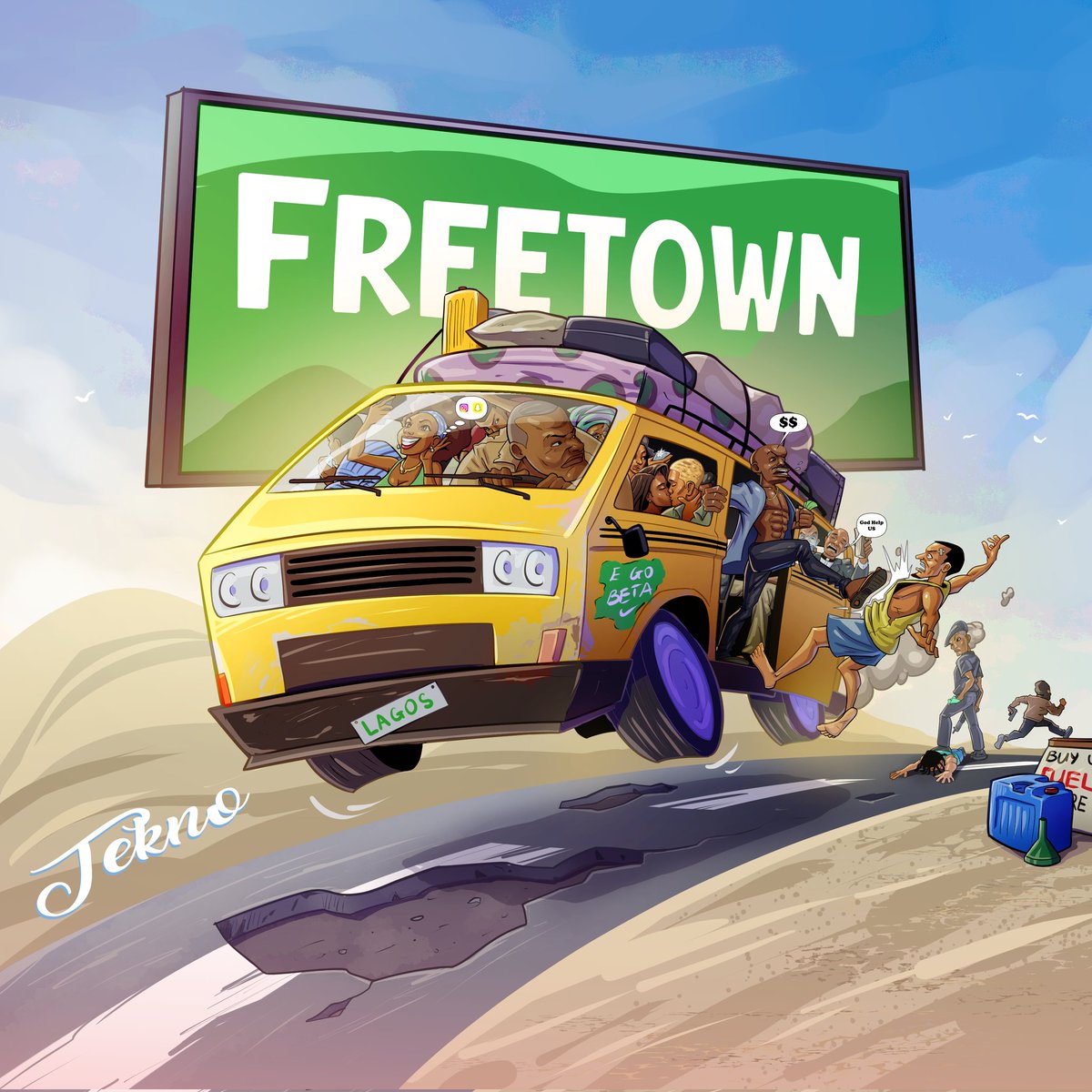 Unused concept for 'FREETOWN' by Tekno