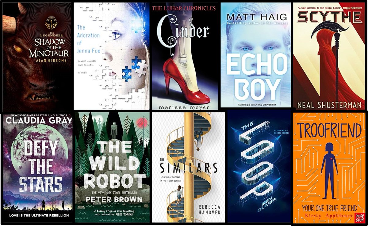 Hello, wise ones. I'm looking for recommendations for great kids' books (MG and YA) featuring AI characters/robots published since 2000. Below are some of my favourites but I'd love to read a few more