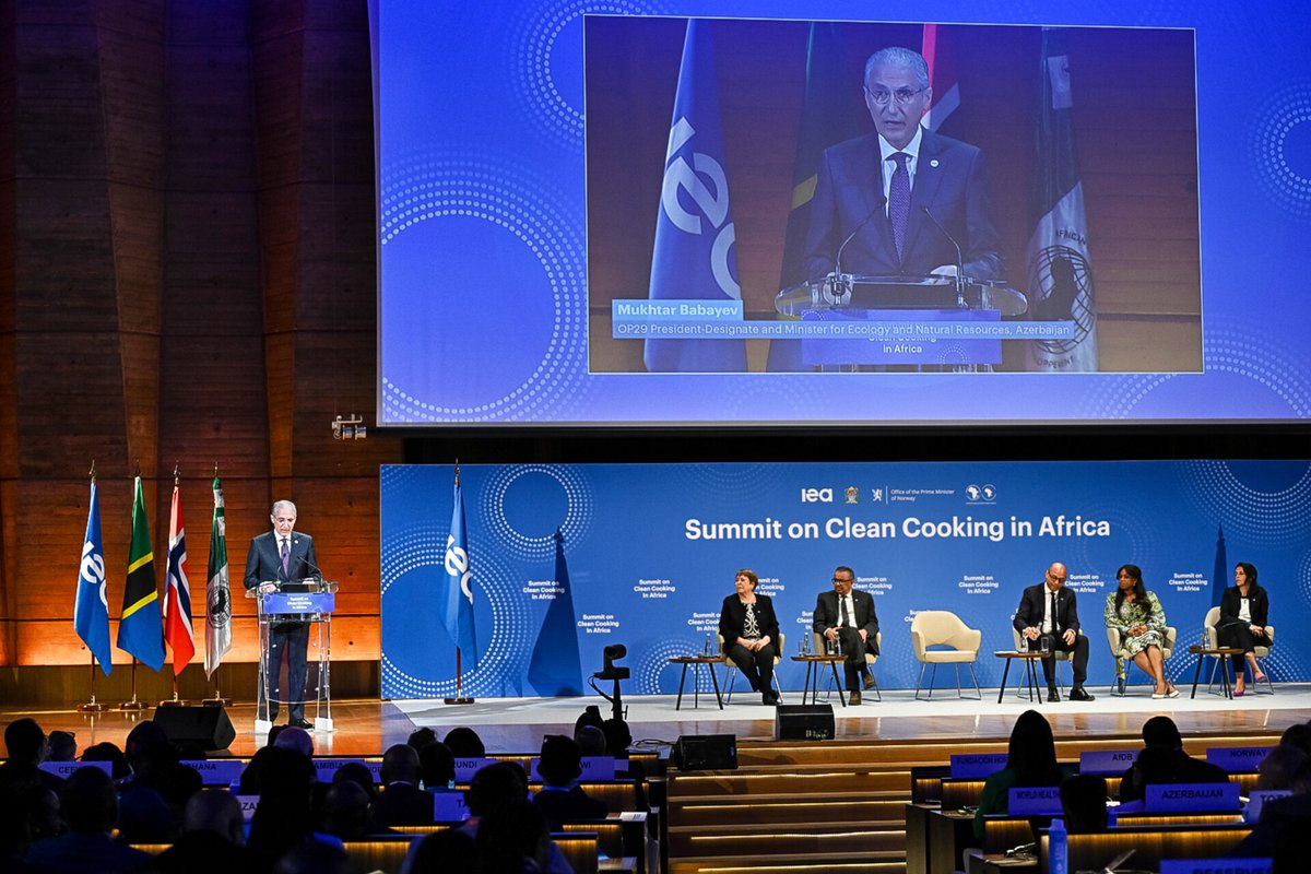 At today's 'Clean Cooking in Africa' summit, COP29 President-Designate Mukhtar Babayev joined @fbirol and other global leaders to forge paths toward universal #CleanCooking access. Together, we're striving for a sustainable, equitable future.