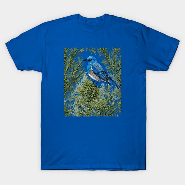Nevada Mountain Bluebird And Sagebrush 1 - Mountain Bluebird - #tshirts #teepublic #taiche #birds #mountainbluebird #bird #bluebird #birdsofx #wildlife #nature #natureart #birdart #bluebirds #sialia #birding #birdlovers #sialiacurrucoides #wildlifeart teepublic.com/t-shirt/603704…