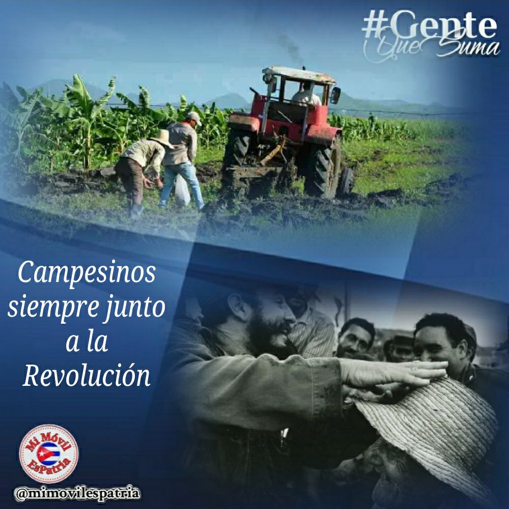 Cuando se selló para siempre, el apoyo al campesinado, a la Revolución. #GenteQueSuma #CubaMined #Camagüey