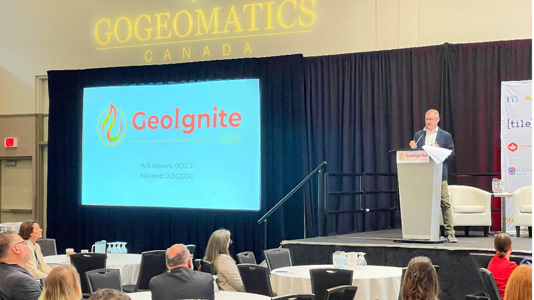 Digital geographic information underpins important policy and decision making. #GEOIgnite2024 is bringing together #geospatial leadership from across Canada, as well as @steven_ramage from Europe delivering the opening keynote address on human interoperability.