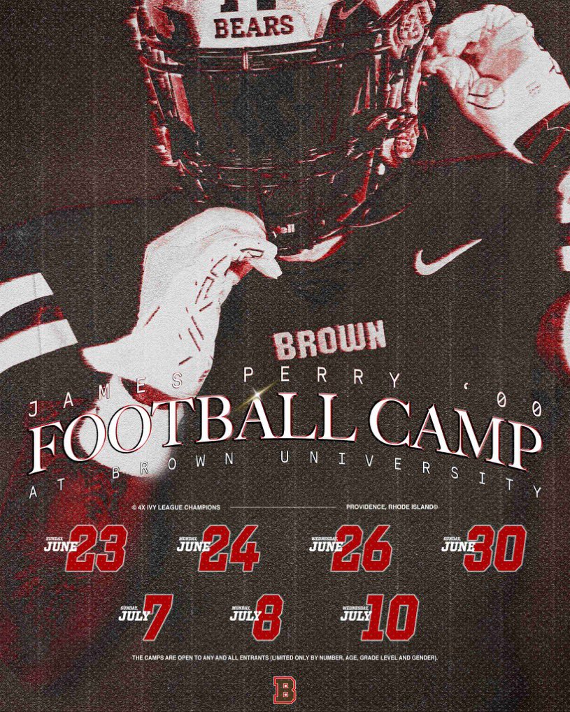 Thank you @BrownU_Football for the invite 🙏🏼 @BrownHCPerry @Browncoachweave @hdcoach_mark @Coach_JColella @CoachGroneqb @WGRanchFootball