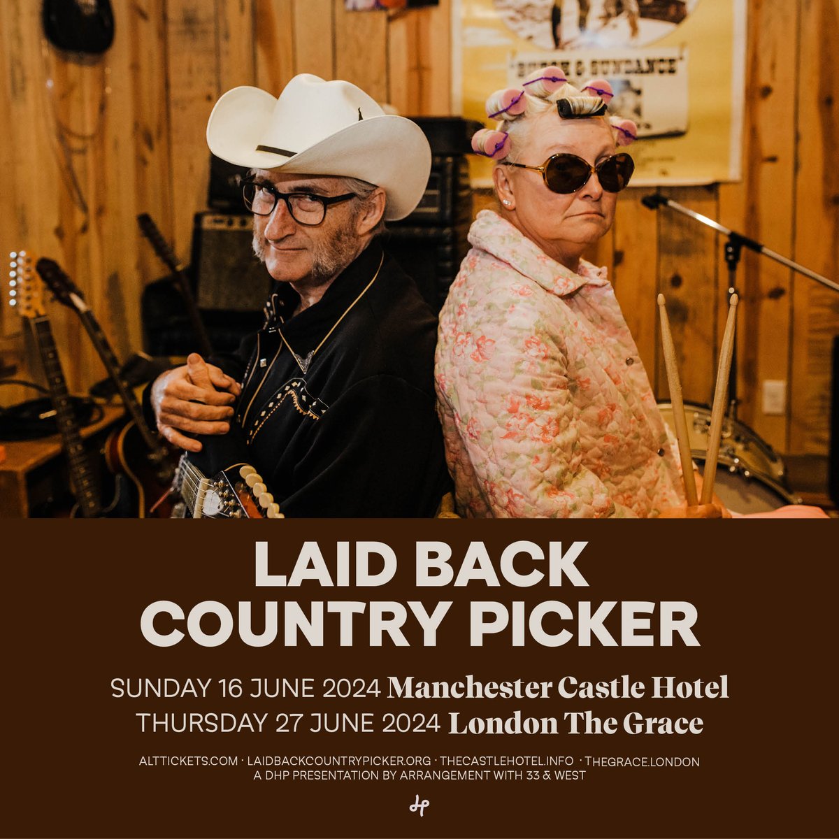 With a mantra of “playing country music and treating people right', Laid Back Country Picker (@thereallbcp) plays shows at Manchester's @thecastlehotel and London's @thegraceldn next month! Tickets are on sale now: tinyurl.com/43xrj744