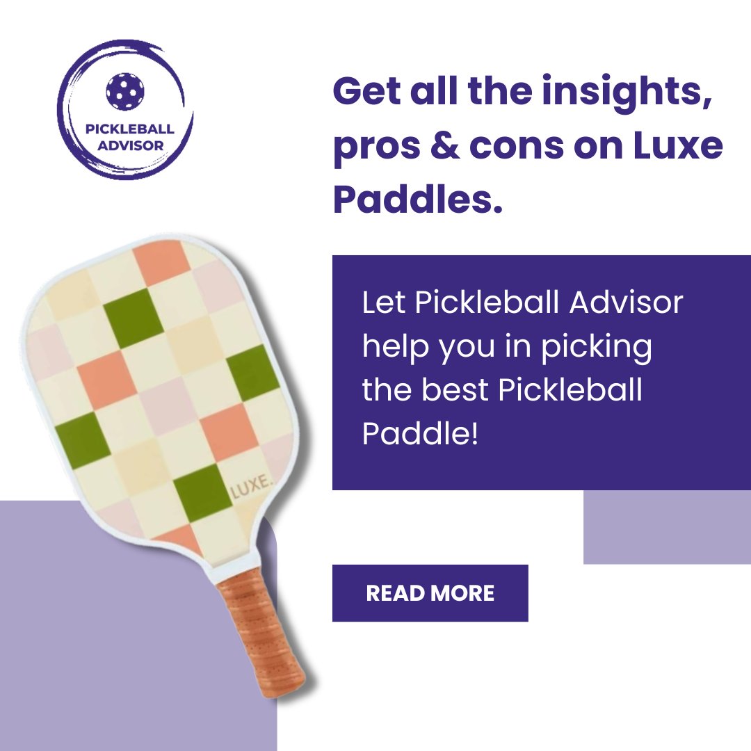 Step up your #pickleball #game with the #Luxe #Pickleball #Paddle - where precision meets #power and #style! Engineered to elevate your #performance on the #court, this paddle is a #game-changer. 

Learn more bit.ly/3VyCLkb