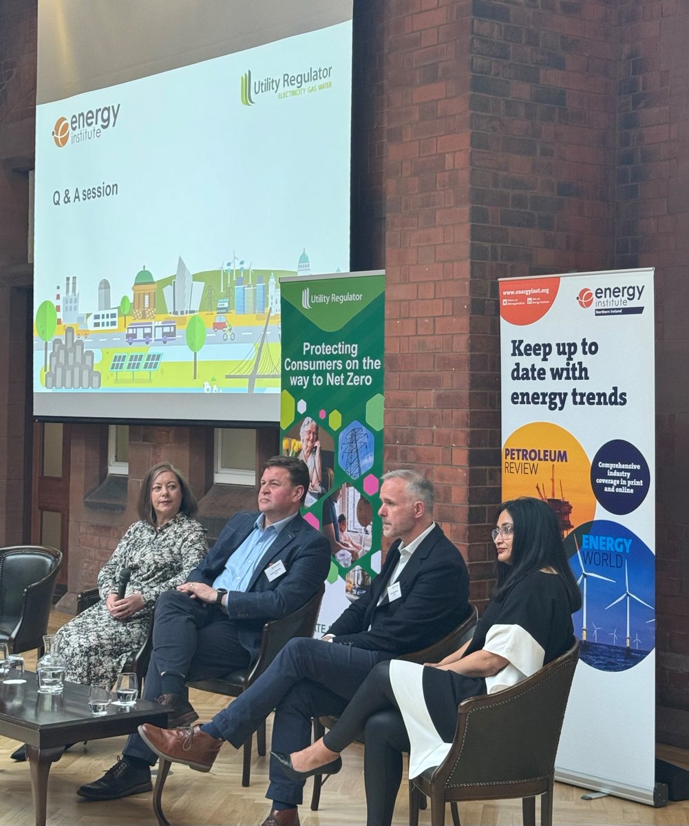 Thanks to all those who presented and attended our sixth partnership event with @EnergyInstitute, NI Branch. Working with the energy sector’s professional body, our joint energy forums are providing real opportunities to take forward important dialogues about NI’s energy future.