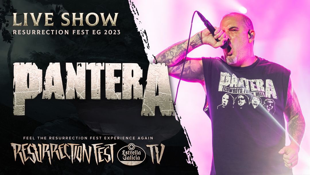 Streaming Pantera NOW on #ResurrectionFestTV 🔥 👉🏽 youtu.be/WMnhw6H-Wfg 📹 @veinticincop @panteraofficial #Pantera #ResurrectionFest #ResurrectionFestEG