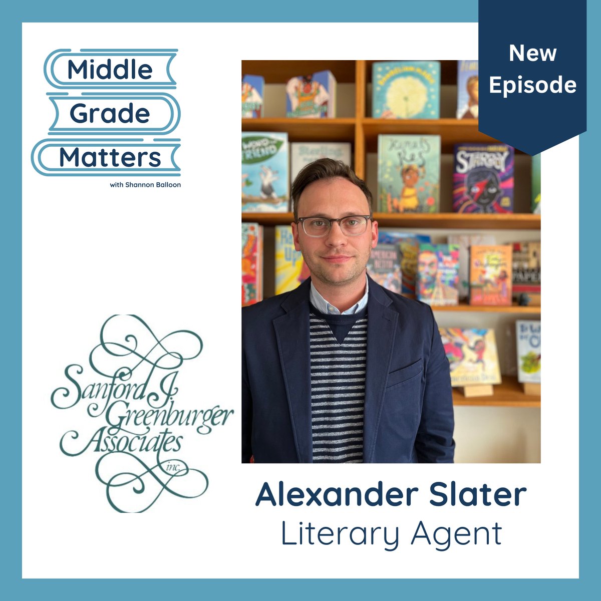 Airing Now! Literary Agent Alexander Slater talks middle grade publishing, shares insights into his typical day as a literary agent, and offers advice for writers.  Catch it here: shannonballoon.com/podcast #middlegradebooks #writingcommunity