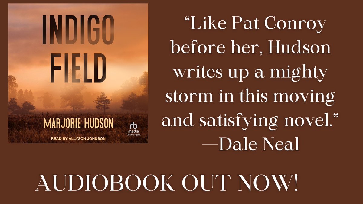 'Like Pat Conroy before her, Hudson writes up a mighty storm in this moving and satisfying novel.' —Dale Neal @MarjorieHudson1 Audiobook (50% off) audiobooks.com/promotions/pro… Amazon amazon.com/Marjorie-Hudso…