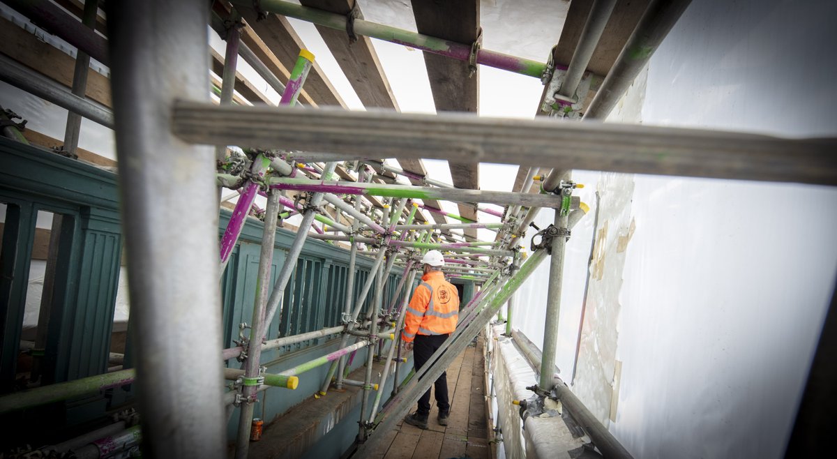 We are now five weeks into the restoration of the #TyneBridge and the main contractor Esh Construction is working on steelwork repairs - with a total of 900 required to preserve the Grade II* listed structure for future generations. tynebridge.org/news/a-peek-be…