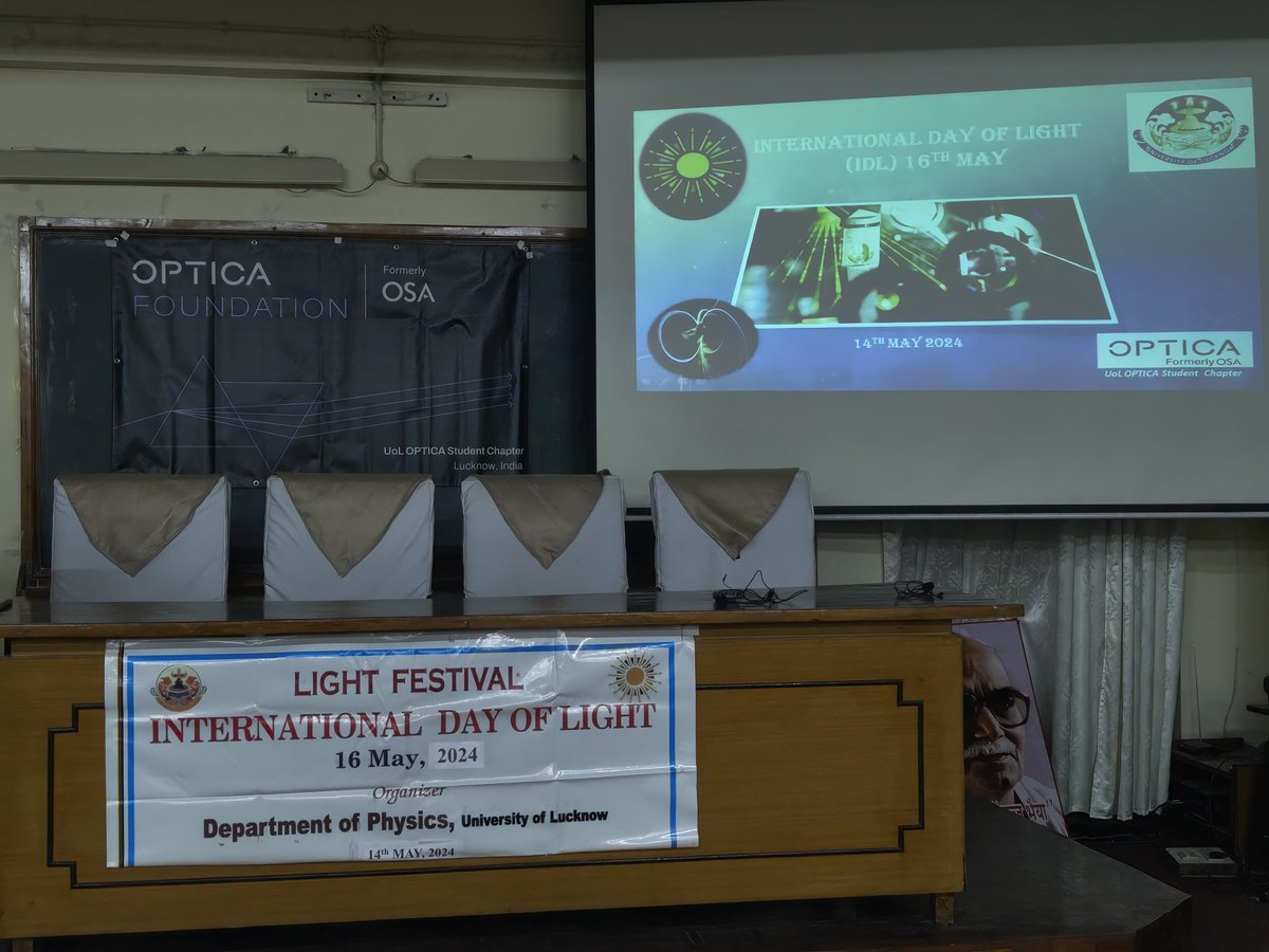 Prof. Pankaj Mathur delivered an exciting lecture on 'A brief introduction to wavelet transformation...........' during Light_Festival in the Department of Physics. <a href="/profalokkumar/">Professor Alok Kumar Rai</a> <a href="/lkouniv/">University of Lucknow</a> <a href="/dswlkouniv/">Dean Students’ Welfare, UoL</a> <a href="/luupdate_/">luupdate</a>