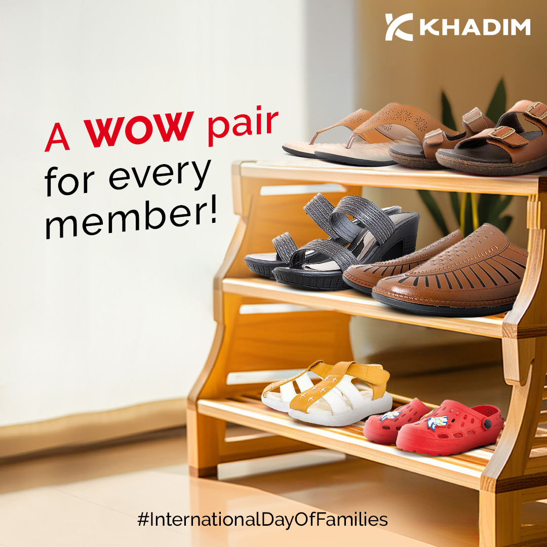 A family that styles together, slays together 🛍️.

Visit your nearest Khadim store and enjoy #InternationalDayofFamilies the WOW way.😍

#Khadims #ItsWOWItsKhadim #family #style #topicalspot