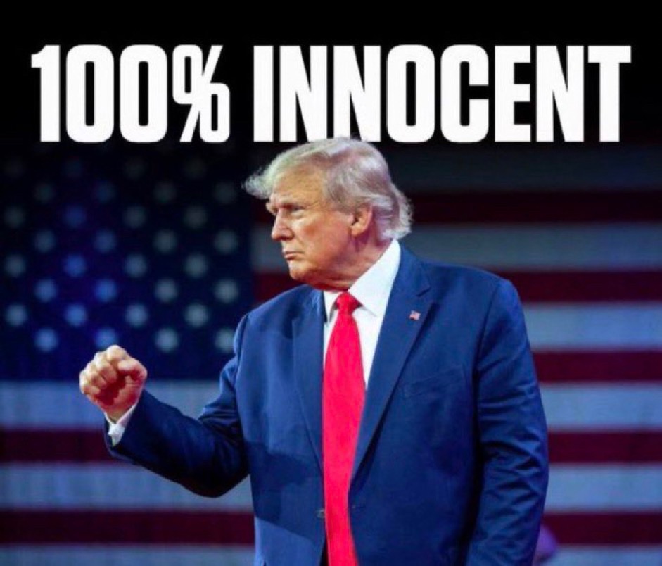 Do you think Donald Trump is 100% innocent? YES or NO?
