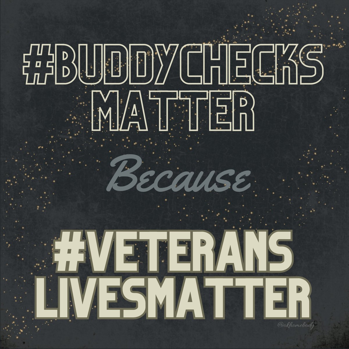 🇺🇸 #ThoughtfulTuesday #Buddy✅with #Veterans 🙏RH
❤️#VeteransLivesMatter #Turn22to0❤️
⭐️ 🇺🇸 Repost #EndVeteranSuicide #dial988press1 🇺🇸⭐️
🇺🇸@Thumperjoey0317 🙏@Phillip98282868 @TheHeb_ ⚔️
🇺🇸@MarkPelzer3 @marinerigs @Jingoman111 @Nomvet ⚔️
🇺🇸@marine4life0351 @hemp_dan