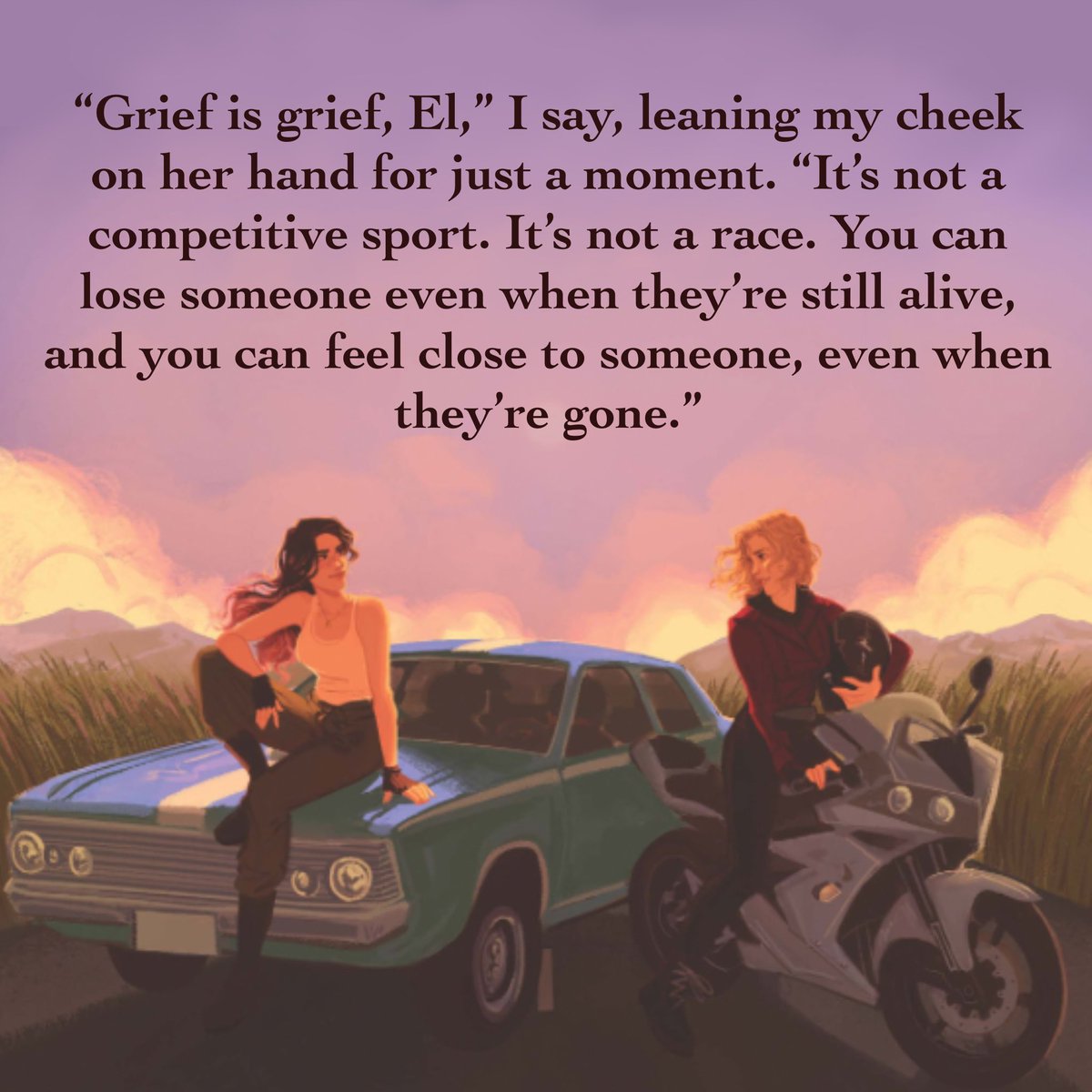 Sum up your book in one quote from it. FURIOUS hits shelves in one month, and I’m so proud of this queer story about angry girls, fast cars, family, grief, and home 🏁💜