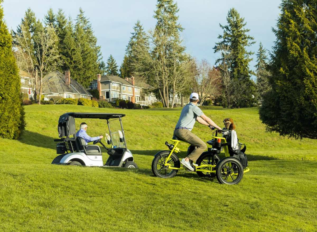 Fairway Bike 3-wheeler, la bici eléctrica diseñada por y para golfistas. ecoinventos.com/fairway-bike-3…