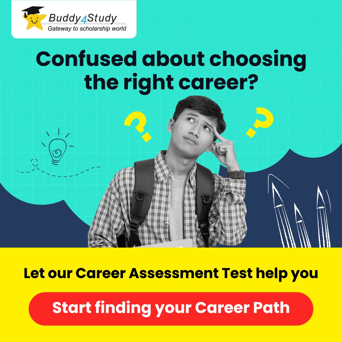 Discover your true potential with Buddy4Study's Career Assessment Test, at just ₹299! Take the test & subscribe now to unlock personalised insights to shape your future! buddy4study.com/psychometric-t… #CareerAssessmentTest #CareerGuidance #CareerPath #Buddy4Study