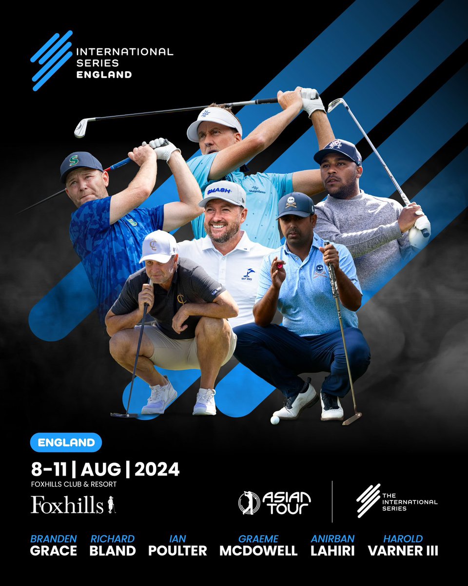 This IS… England 🏴󠁧󠁢󠁥󠁮󠁧󠁿

Golfing stars will descend on the stunning Foxhills Club & Resort this August!

Early Bird tickets now on sale!
Tickets available here - tixr.com/pr/ThisISEngla…

#InternationalSeries #ThisISEverything #WhereitsAT