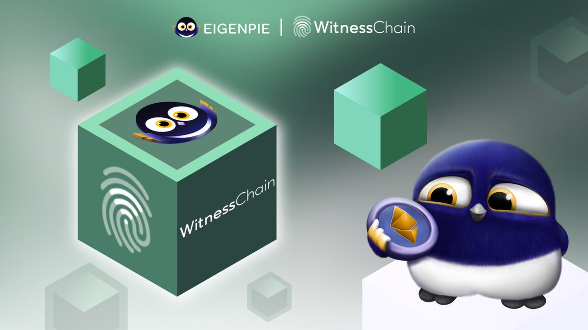 Eigenpie is collaborating with @witnesschain AVS on @eigenlayer, delegating up to $800M worth of restaked $ETH and LSTs.⚙️ @witnesschain enables DePIN projects to share information about their physical locations, network capacities, and other relevant details.🌐 Through the…