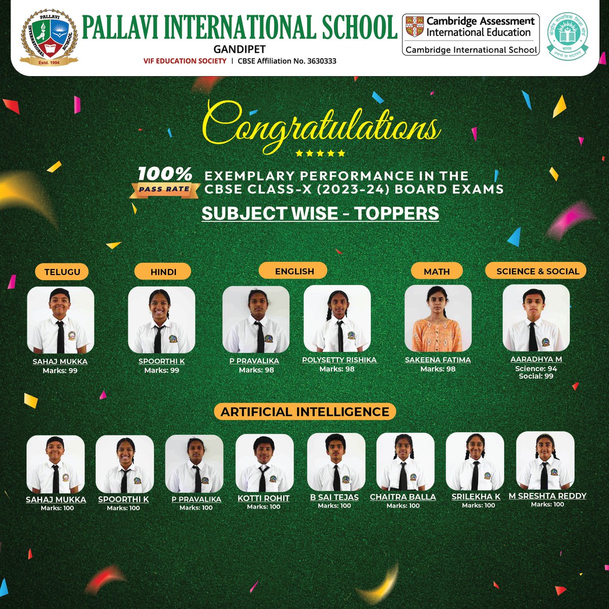 gandipetpis's tweet photo. The shining stars of Class X🌟 Huge congratulations to our toppers for their outstanding achievements. Join us in sharing your heartfelt wishes in the comments below! 🎓
#academicstars #celebratingsuccess #welldeserved #inspiringminds #classxchamps #congrats #pgos #pisgandipet https://t.co/lbxnIVKaCY