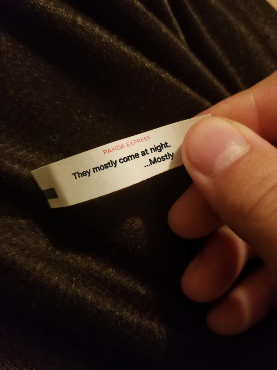 Got this fortune cookie last night. What does it mean!? I guess I'll be staying in most nights 🤪