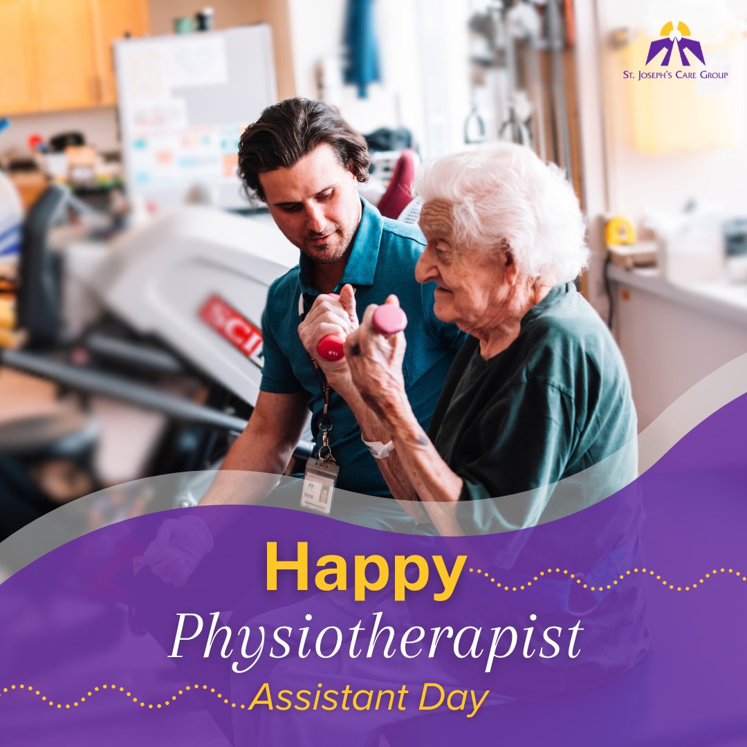 Happy Physiotherapist Assistant Day!🙆‍♂️ At SJCG, we know them as Rehabilitative Assistants, but our clients may know them as an essential part of their care team. 

Thread👇

#PhysiotherapistAssistantDay #PTADay #RehabilitativeAssistantDay #SJCG