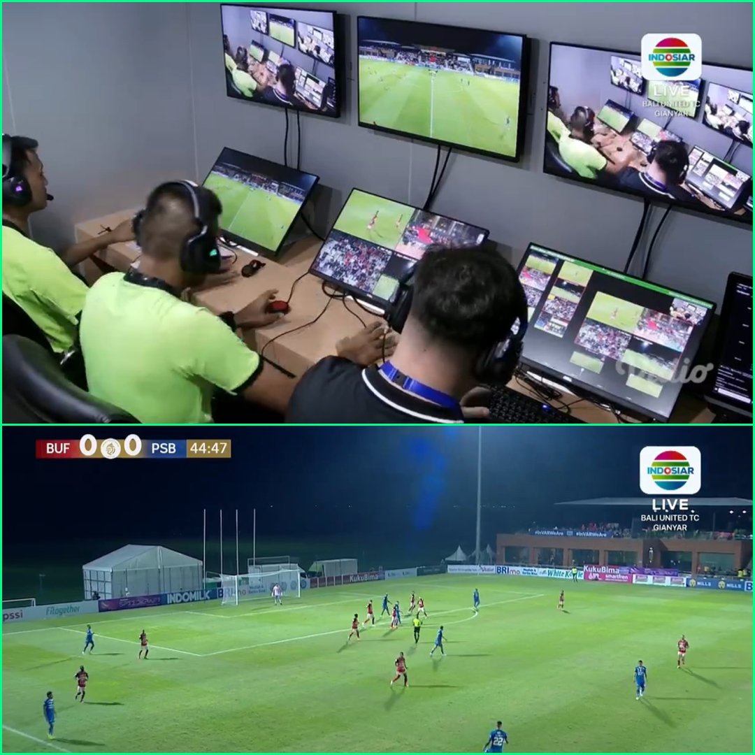 Penerapan VAR di Liga 1, tepatnya di laga semifinal Championship Series. Hari ini mempertemukan Bali United vs Persib Bandung. Skor babak pertama 0-0. Sepanjang babak pertama layar VAR belum digunakan. Laga live di Indosiar. Gimana kinerja wasit di babak pertama?