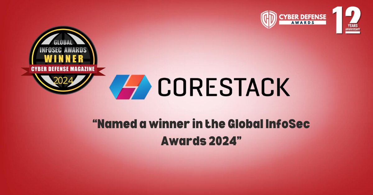 miliefsky's tweet image. Exciting news! Congratulations to #Corestack for being named a winner of the Global Infosec Awards 2024! #RSAC #GIAWinners #CyberDefenseMagazine