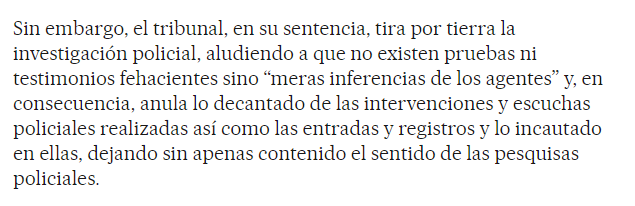 AndresRublev's tweet image. literalmente lo han puesto en la calle contra todo lo que la policía aportó. Han echado abajo toda la investigación de la policía. De una petición del ministerio público de 9 años a la absolución. Jajajajaja. Histórico.