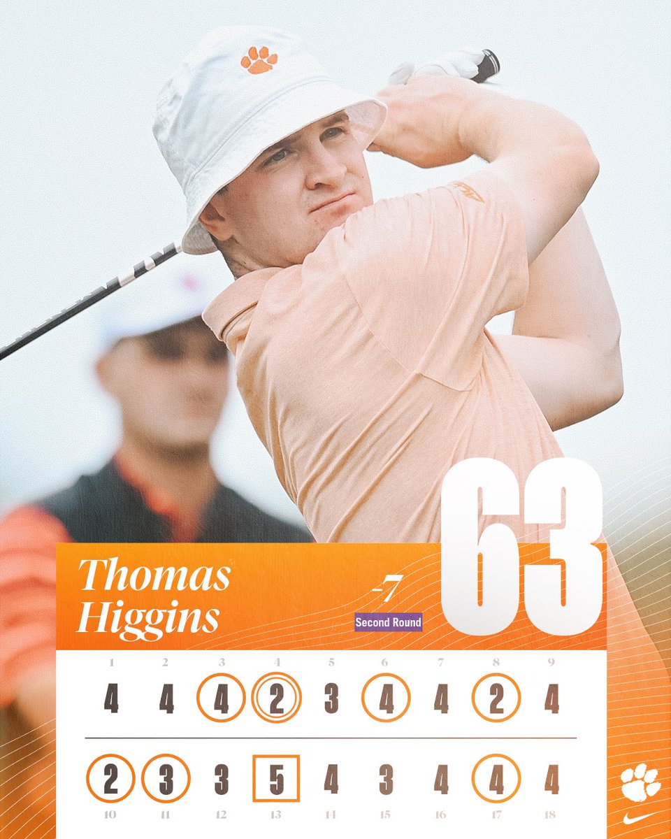 Thomas Higgins turns in the lowest round for any NCAA Tournament in program history!