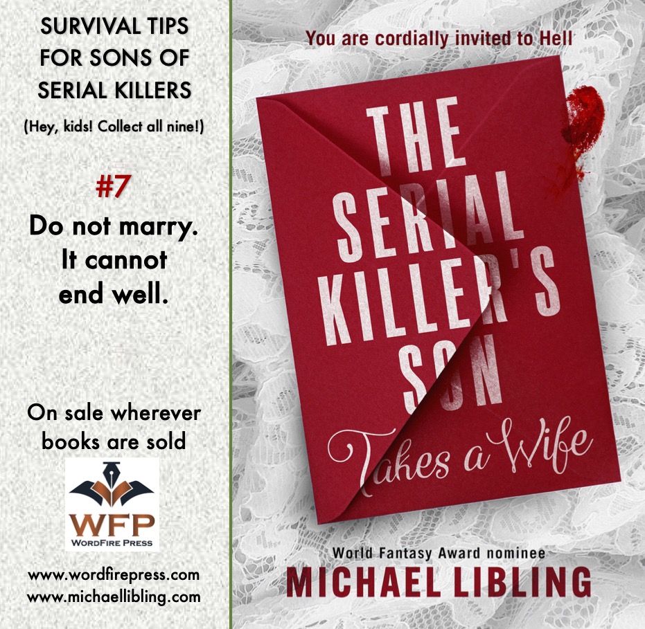 'The Serial Killer's Son Takes a Wife is as fun as it is titillatingly horrifying.... The reader is yanked from one chapter to the next, cliff-hanger to cliff-hanger...' - Dan Laxer, The Suburban #thrillers #crimethriller #books #readersoftwitter #horror