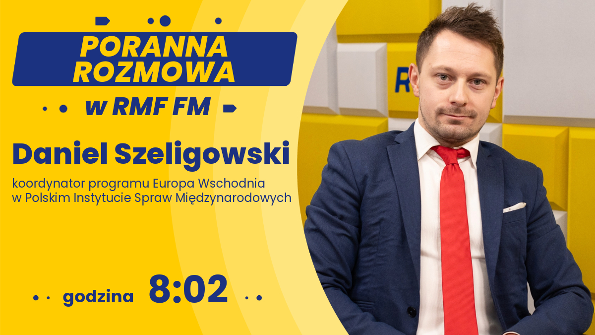 Gościem Porannej #RozmowaRMF będzie @dszeligowski z @PISM_Poland - zapraszamy! ⏰8⃣:0⃣2⃣ 🎙️ Robert Mazurek ▶️ @RMF24pl @Radio_RMF24