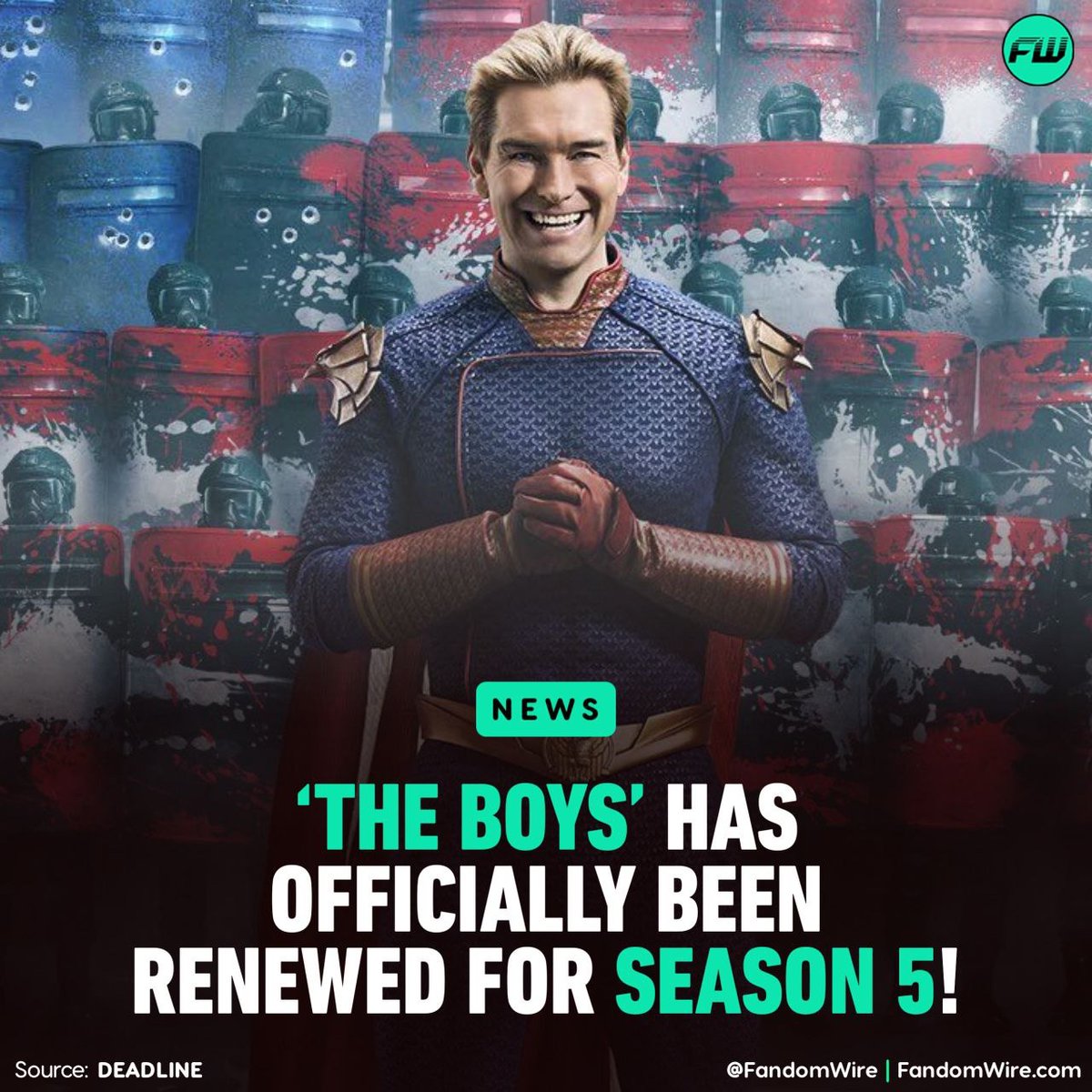 ‘THE BOYS’ has been renewed for Season 5. Season 4 premieres in one month.