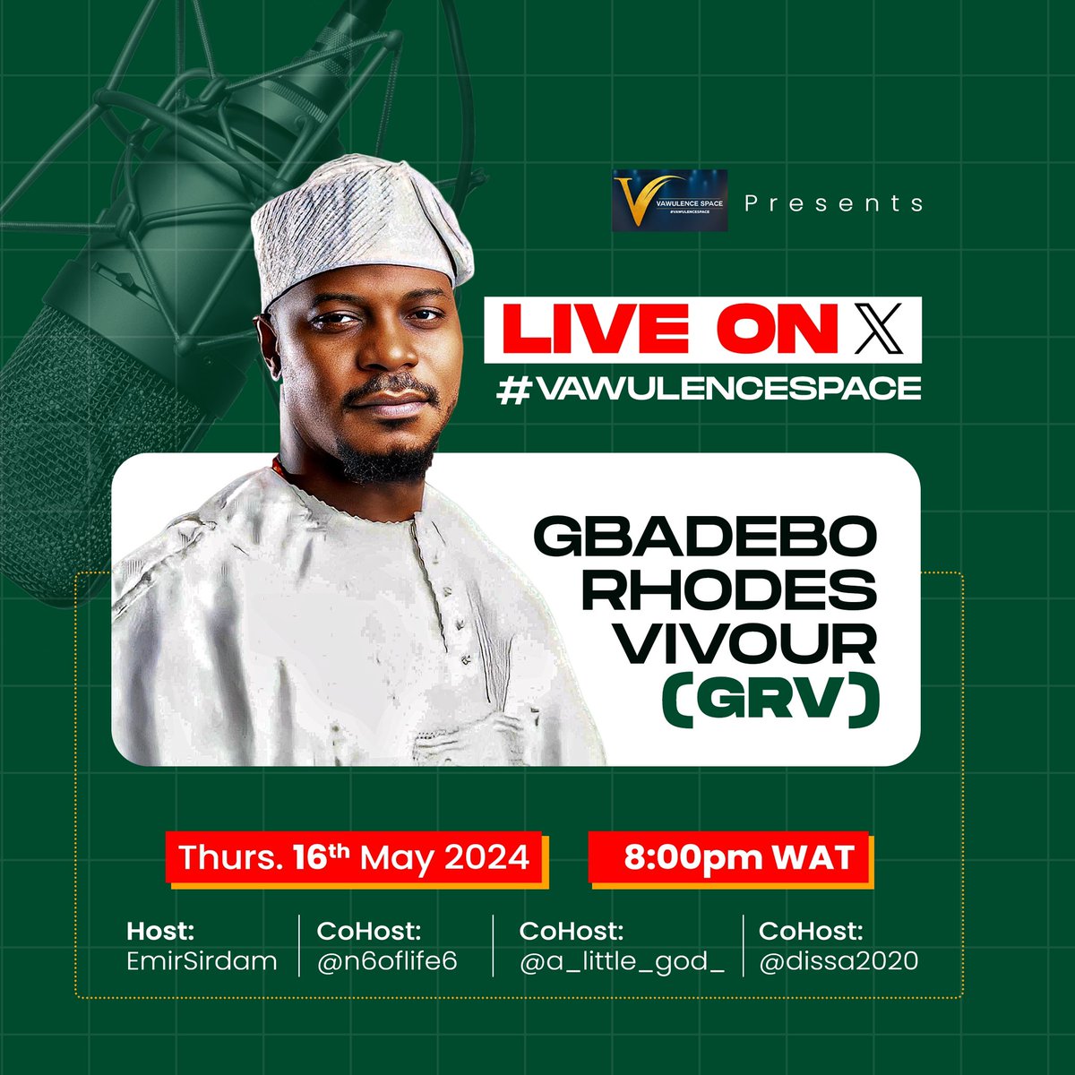 📍📍📍 On Thursday, @GRVlagos on @Vawulence_Space...