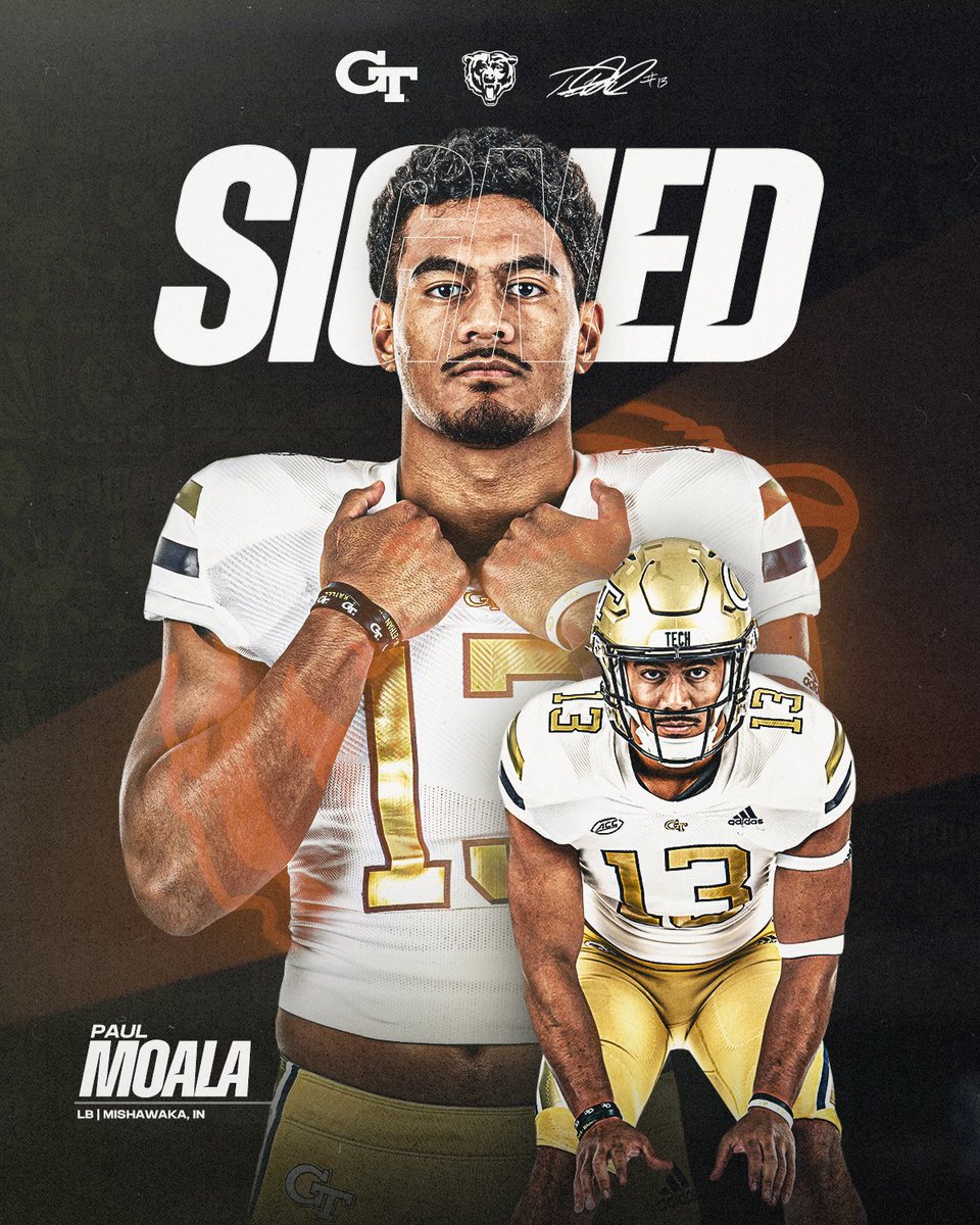 Earned everything. Congrats to @PaulMoala on officially signing with the @ChicagoBears ✍️
