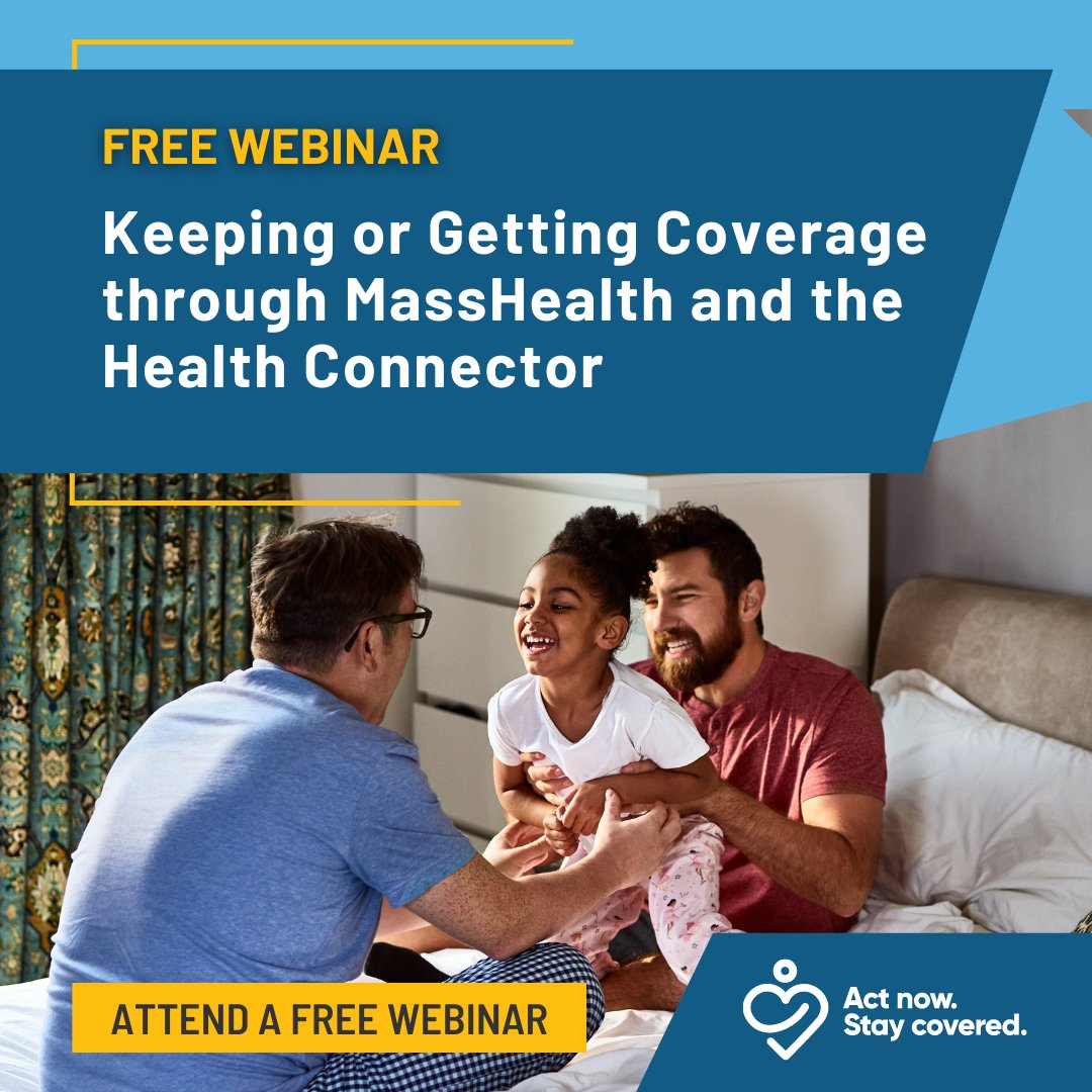 Is it time to renew your @MassHealth coverage? Do you know your insurance options if you no longer qualify? On June 5, join a webinar to get tips on reporting changes, find help completing your renewal, & insurance options through the @HealthConnector ➡️ malink.co/webinar-060524