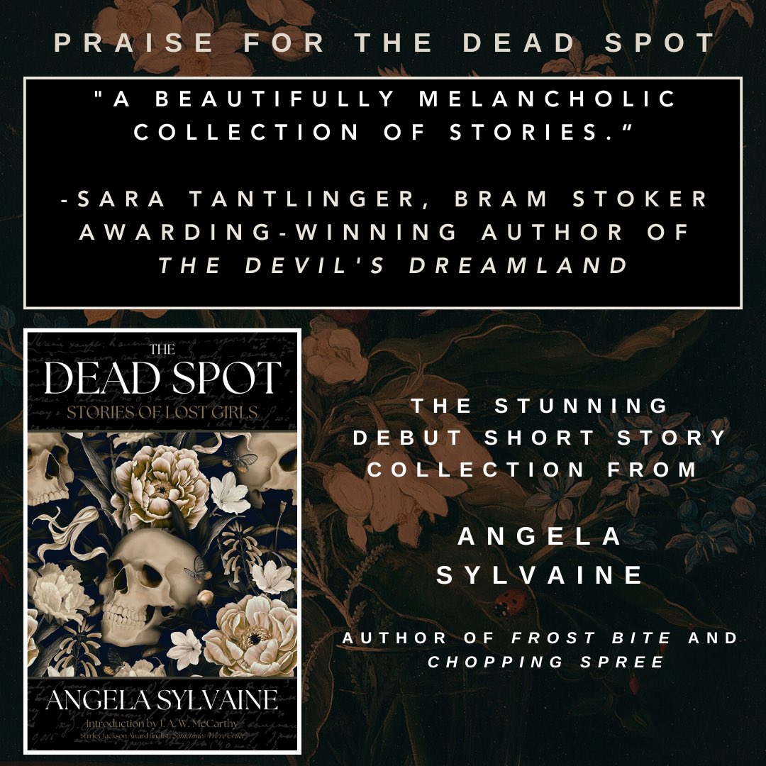 There’s just one week left until the release of THE DEAD SPOT! Ahhh! My last blurb to share is from Sara Tantlinger, a favorite author of mine and one of the most supportive people I have met in the horror community🖤 You should prob preorder😘 (🔗 in bio)