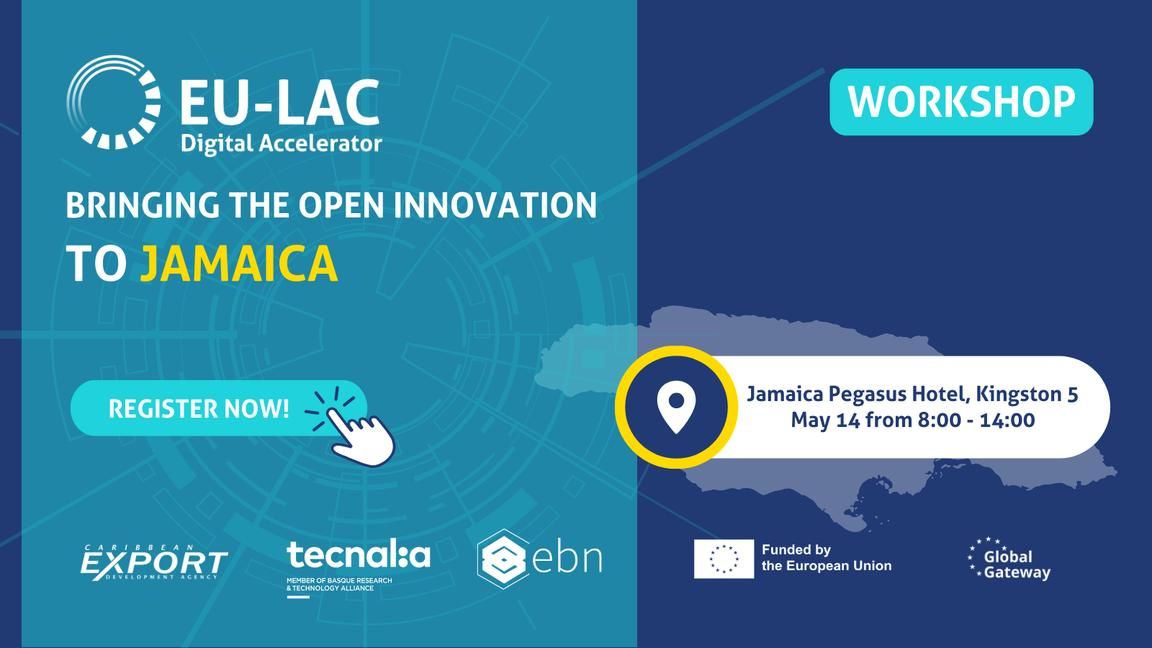 FYI: @CaribXport Workshop 'Bringing the Open Innovation to Jamaica.' buff.ly/3K1dms9 #EU #LatinAmerica #Caribbean #EULAC #DigitalAccelerator #CaribbeanExport #CaribExport #CEDA #Jamaica #Innovation