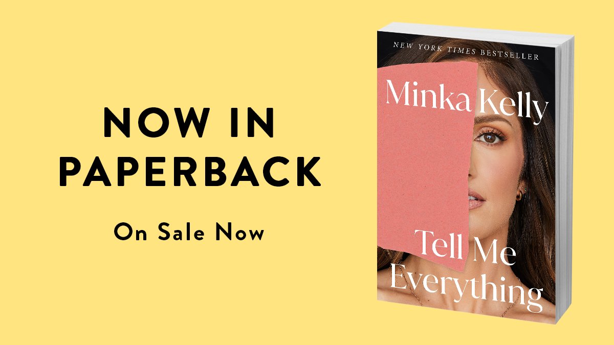 TELL ME EVERYTHING by @minkakelly is now in paperback! Pouring her soul into the pages, overcoming adversity, leaning on resilience and love, she shares her story of becoming an established actress and philanthropist. Get a copy: bit.ly/4cUA5DF