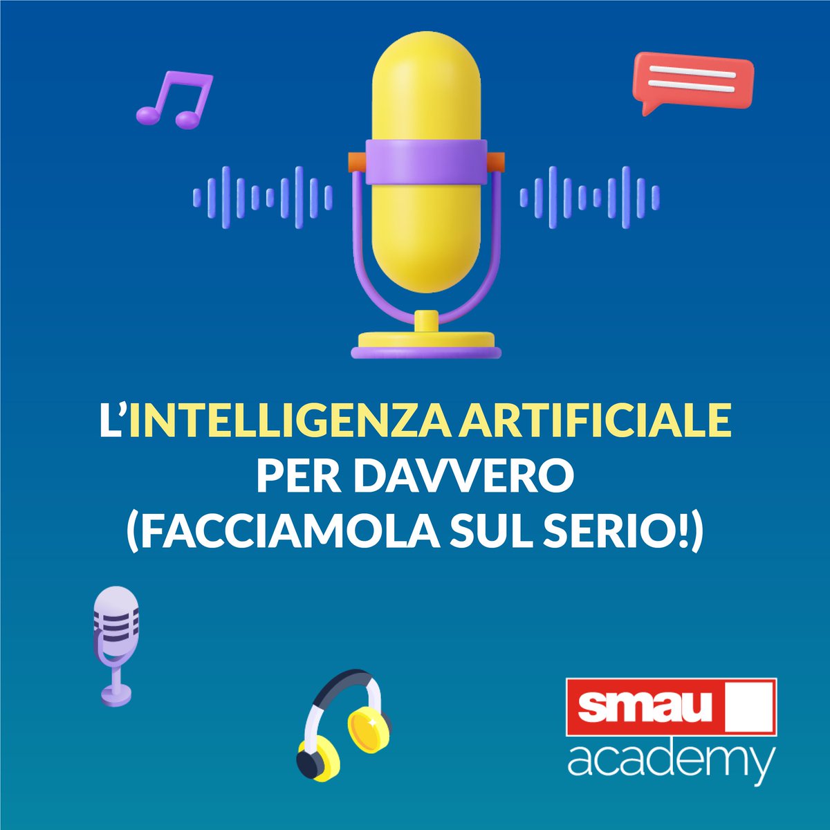 Quali sono gli elementi che permettono di trovare il vero valore dell'AI, di ottenere un ritorno sull'investimento, di generare un impatto tangibile? Il workshop è a cura di Claudio Broggio e Marta Cicchetti: bit.ly/iTunesSmauAcad… bit.ly/SpotifySmauAca…