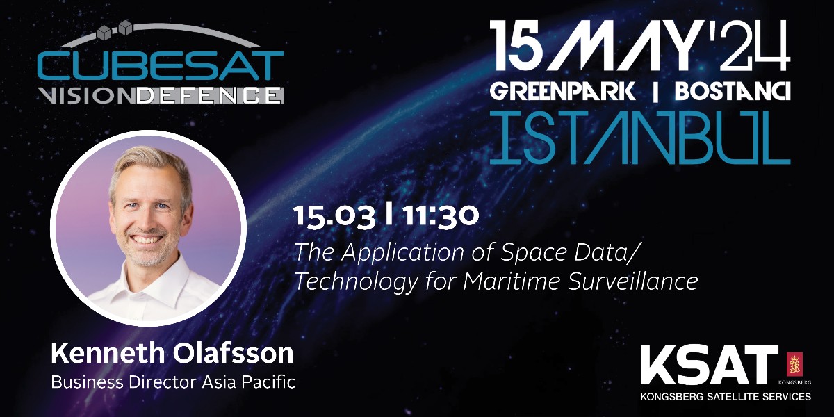 Tomorrow during Turkey's first international space defence workshop in Istanbul, our Business Director Asia Pacific, Kenneth Olafsson, will talk about KSAT's capabilities within the ground network, maritime domain and future technology.

#WeConnectSpaceAndEarth