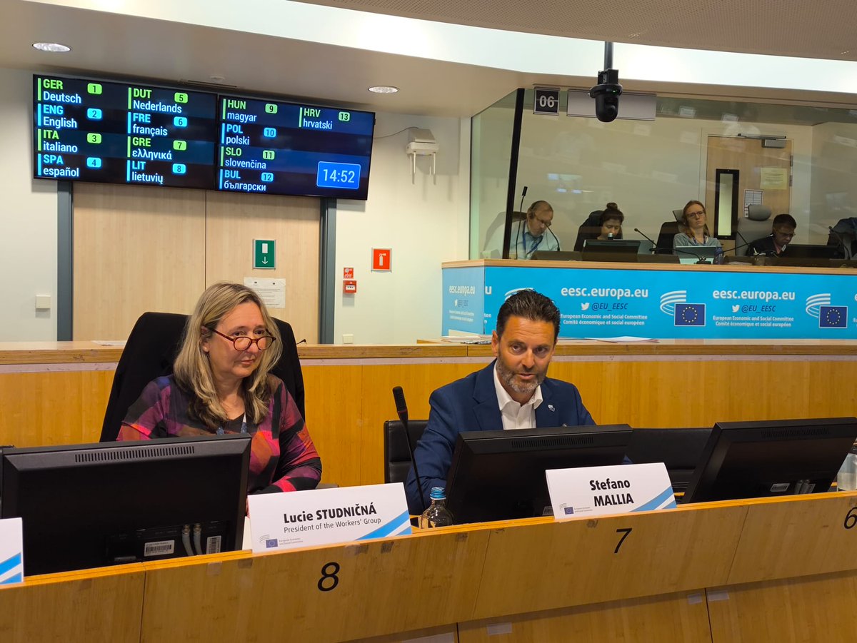 Today, we are welcoming @StefanoMalliaEU to our group meeting to discuss the priorities of @employers_EESC ahead of the EU elections! Thank you for joining us!
