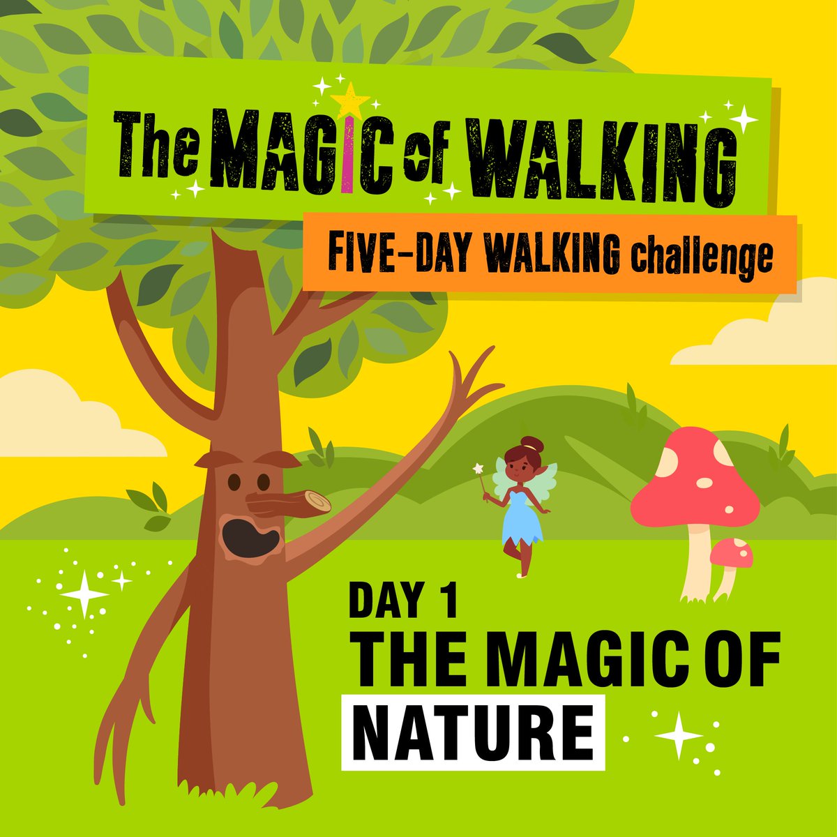 🌳Today is day 1 of #WalkToSchoolWeek! To start off the celebrations, we're taking children on a journey to discover ‘the magic of nature’, learning about the importance of sustainability and the impact walking and wheeling to school can have on the planet. #MagicOfWalking