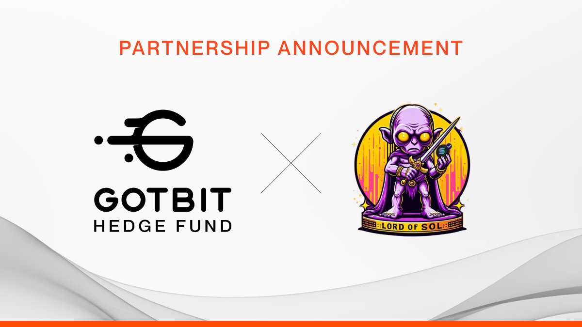 Gotbit Hedge Fund is pleased to announce a partnership with @lordoflos Lord Of Sol is the meme token with well-known characters from everyone's favorite franchise, My precious-s-s-s-s! Our team will help $LOS with market-making and advisory on CEXs.
