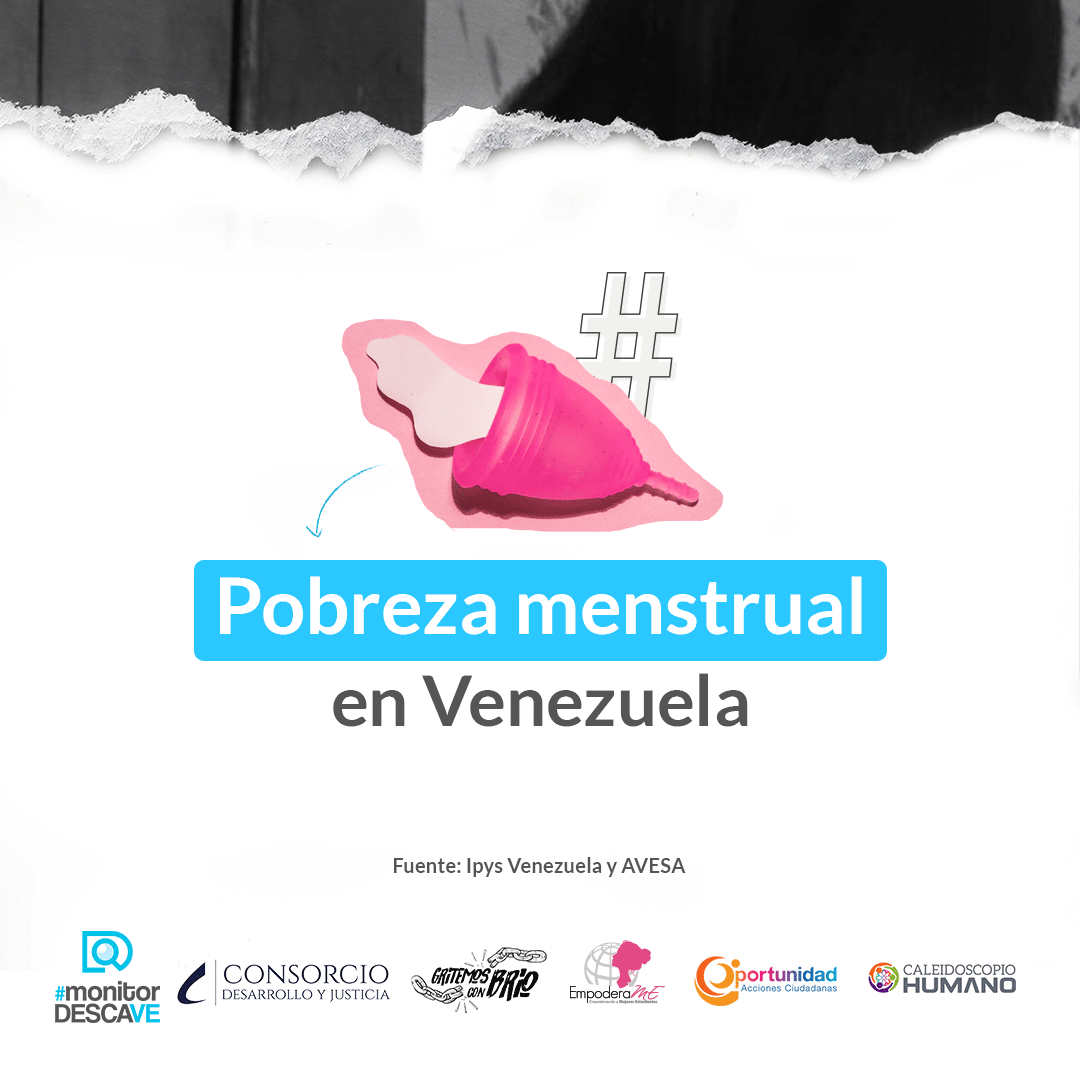 Al acceso limitado o inexistente a toallas sanitarias, tampones y copas menstruales, se le denomina pobreza menstrual, y en #Venezuela, de acuerdo al informe Ser Mujer En Venezuela de @ConEllasVe, se estima que el 25 % de las mujeres no cuenta con estos productos. #MonitorDESCAVe