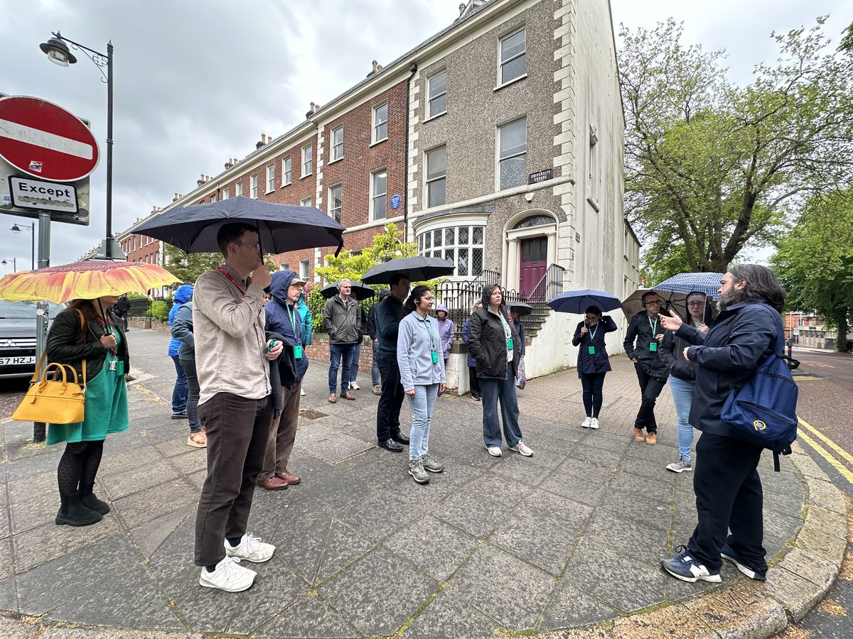 We kicked off #MentalHealthAwarenessWeek yesterday with our Belfast Hidden History tour. We have more events to come, including Thursday's panel discussion @QFTBelfast and ice-creams and a circus performance tomorrow! More 👉 buff.ly/3QMxFNT @QUBStaff @WellbeingQUB