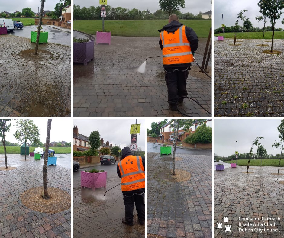 Deep cleaning carried out yesterday at Griffith Heights, operated by our NCOD 6 a.m. wash crew. The local community are delighted with the results. #YourCouncil #wastemanagement