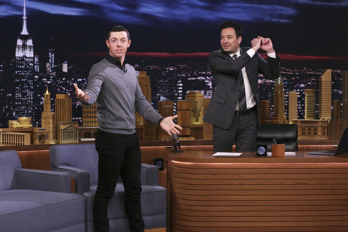 Over 4,000 appearances over the last decade of @FallonTonight, but @RoryMcIlroy has to be our favorite. Congrats to @JimmyFallon on 10 years!

🎉 The Tonight Show Starring Jimmy Fallon: 10th Anniversary Special premieres TONIGHT at 9/8c on @NBC and streaming on @Peacock!